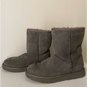 Grey Ugg Classic Short II, US 10 women’s.